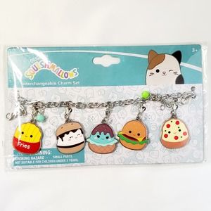 ON SALE! NIP-Squishmallow Summer Interchangeable Charm Bracelet. Fries, Smores..
